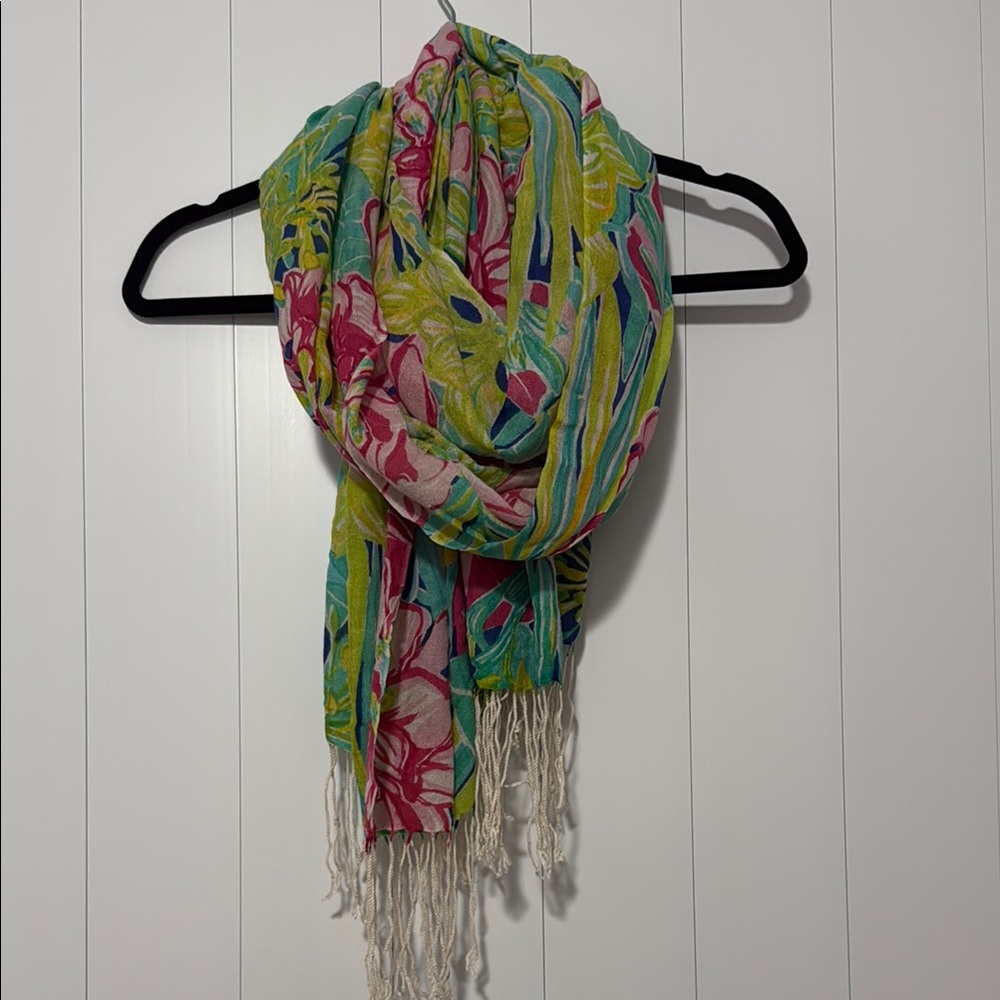 Lilly Pulitzer Floral Multicolor Scarf